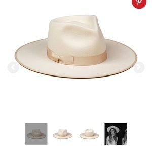 Lack of color ivory rancher hat